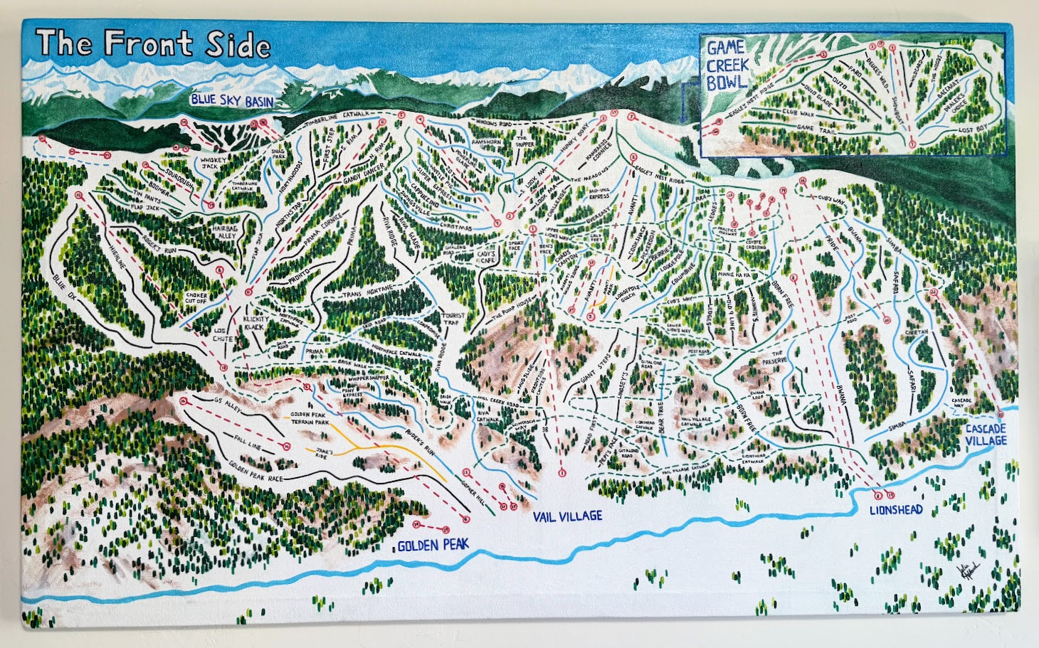 Vail Mountain Map